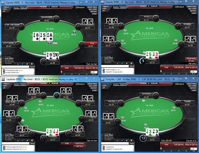 Multi-Tabling at Americas Cardroom