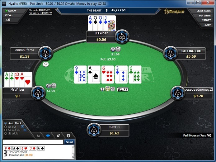 Meja di BlackChip Poker